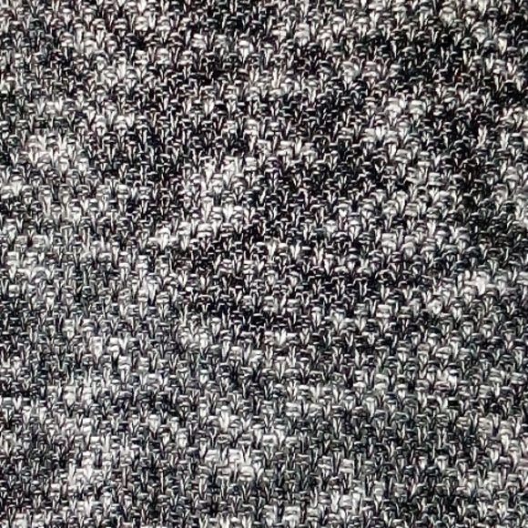 Black white light knit hooded open front cardigan - Picture 2 of 5